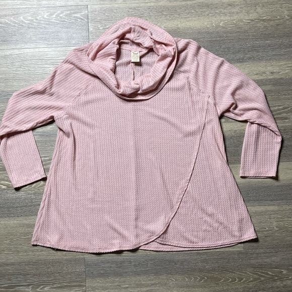 FADED GLORY cowl funnel neck long sleeve top size 3X - Picture 2 of 9